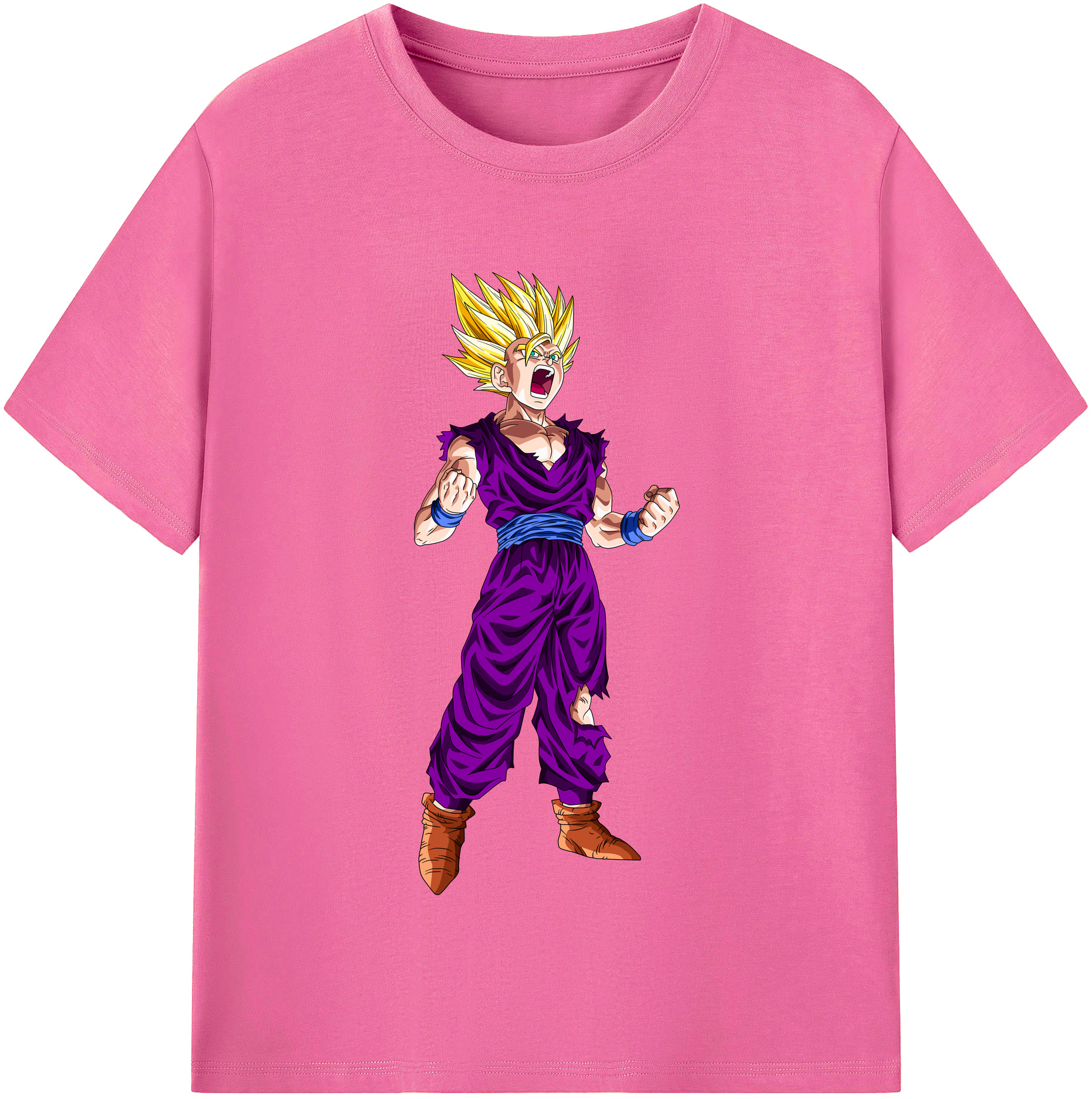 （画像用） ドラゴンボール 孫 悟飯（そんごはん）DRAGON BALL Son Gohan レディースカジュアルプリントTシャツ（綿100％）